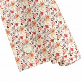 Еко шкіра "Квіти", розмір 19,5х15см