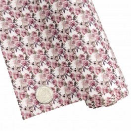 Еко шкіра "Квіти", розмір 19,5х15см