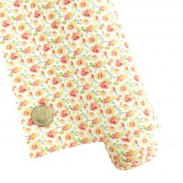 Еко шкіра "Квіти", розмір 19,5х15см