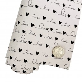 Еко шкіра "Love", розмір 19,5х15см