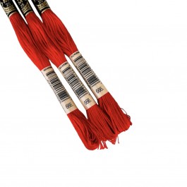 Нитки муліне DMC 666. (арт.117)