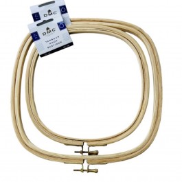 П'яльці-рамка форма квадрат дерев"яні (бук) DMC