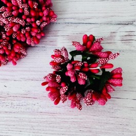 добавка з тичинками яскраво рожева