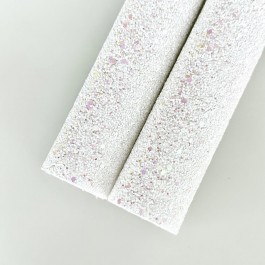 Глітер білий з рожевим відливом, розмір 20х16,5см