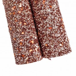 Глітер "Дорогоцінне каміння", колір темне рожеве золото, розмір 20х16,5см