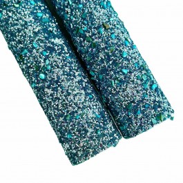 Глітер "Дорогоцінне каміння", колір насичено блакитний, розмір16,5см