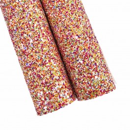 Глітер оранжево малиновий мікс, розмір 19,5х15,5см