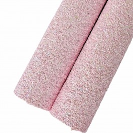 Глітер "Крупний блиск" відріз 20х17см ніжно рожевого кольору