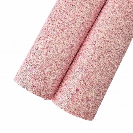 Глітер "Крупний блиск" відріз 20х17см рожевого кольору