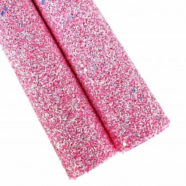 Глітер яскраво рожевого кольору з блакитним відливом, розмір 20х16,5см