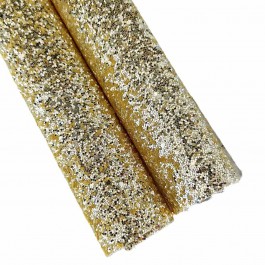 Глітер "Скло", розмір 20х16,5см, світло жовтий колір з срібним відливом 