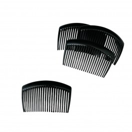 Гребінець пластиковий 8,5см чорного кольору (23 зубчики)