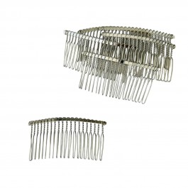 Гребінець металевий 8,4см срібного кольору (20 зубчиків)