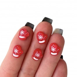 Міні кабашон "Рукавичка" 1,1х0,9см