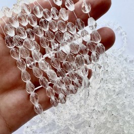 Кришталеві намистини прозорі 5,8х8мм