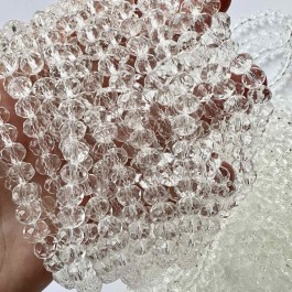 Кришталеві намистини прозорі 6х8мм (Рондель)