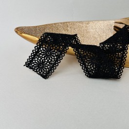 Мереживо макраме чорного кольору 5 см