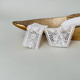 Мереживо макраме білого кольору 5 см