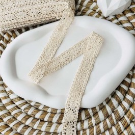 Мереживо бавовняне 2,2см молочного кольору