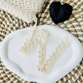 Мереживо бавовняне 2см молочного кольору