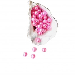 Намистини (перлини) 8мм коралового кольору (50шт)