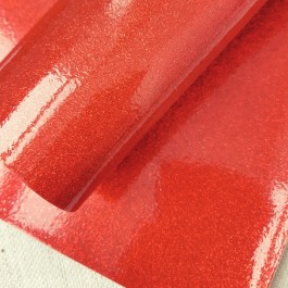 Шкіра блиск/лак червона, розмір 20х15см