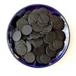 Кружки фетрові 2,5см чорні