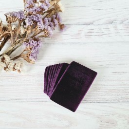 Оксамитова стрічка 4см темно фіолетового кольору