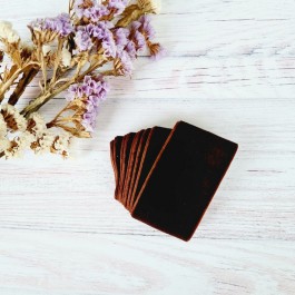 Оксамитова стрічка 4см темно коричневого кольору