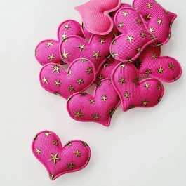 Патч "Серце" (рожевий  джинс)