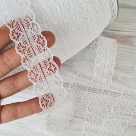 Мереживо біле шириною 2,8см 