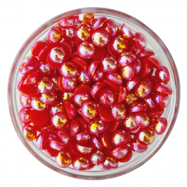 Півнамистини перламутр 10мм червоний перламутр