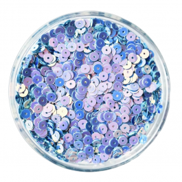 Паєтка плоска 5мм блакитного кольору хамелеон