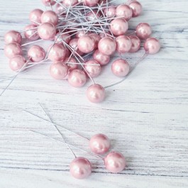 Кульки на проволці рожевого кольору