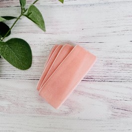 Оксамитова стрічка 2,5см персикового кольору