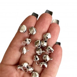 Дзвоники (бубонці)  срібного кольору 0,7х0,7см