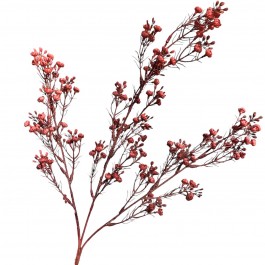 Декоративна гілочка з ягідками коралового кольору