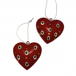 Підвіска (дзвоник) металева "Серце", 6х6см