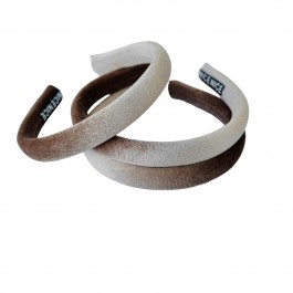 обруч об'ємний колір капучіно