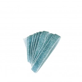 Оксамитова стрічка з блиском 1см блакитного кольору