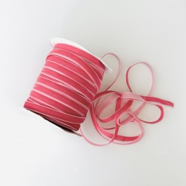 Оксамитова стрічка 1см коралового кольору