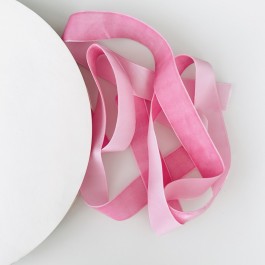 Оксамитова стрічка 4см коралового кольору