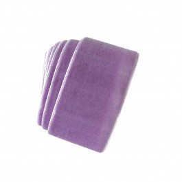 Оксамитова стрічка 4см бузкового кольору