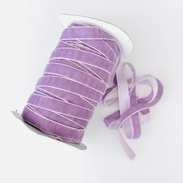 Оксамитова стрічка 1,5см бузкового кольору