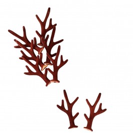 Ріжки оленя коричневого кольору, двосторонні