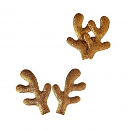 Ріжки оленя золотого кольору, двосторонні