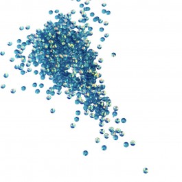 Паєтка випукла 4мм бірюзового кольору "хамелеон"