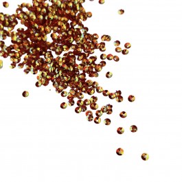 Паєтка випукла 4мм теракотового кольору "хамелеон"