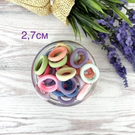 Резинки для волосся пастельний мікс 27мм