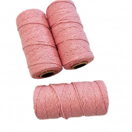 Шнур бавовняний 2 мм, рожевий